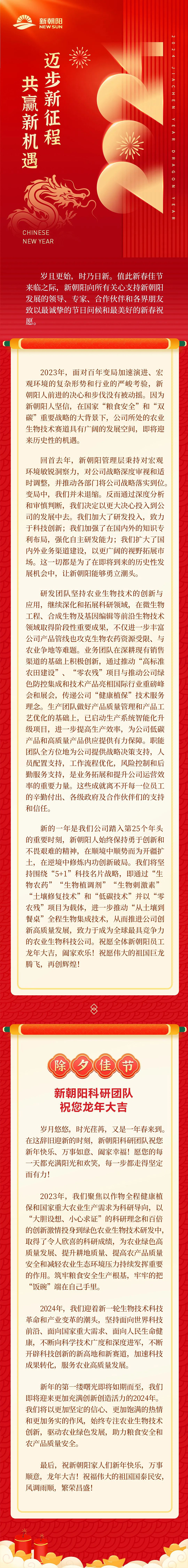 邁步新征程 共贏新機(jī)遇—來自新朝陽(yáng)的新春祝愿
